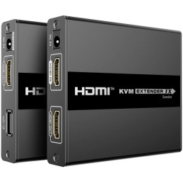 PremiumCord HDMI KVM extender s USB na 60m přes jeden kabel Cat5/6, bez zpoždění