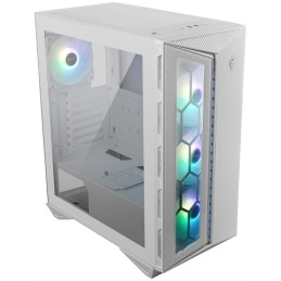 MSI skříň MPG GUNGNIR 110R WHITE/ bez zdroje/ levé temperované sklo/ 4x 120 mm ARGB fan/ 1x USB-C/ 2x USB 3.0/ bílá