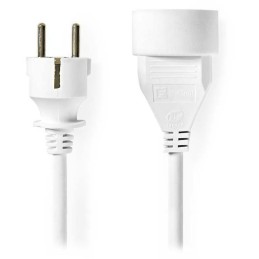 NEDIS napájecí prodlužovací zásuvka/ úhlová/ 1x zásuvka/ bílá/ 3m