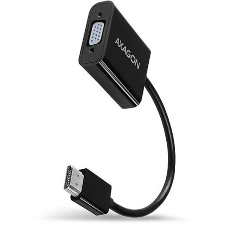 AXAGON adaptér z HDMI na VGA / RVH-VGAN / FullHD / audio jack / micro USB / 0,2m