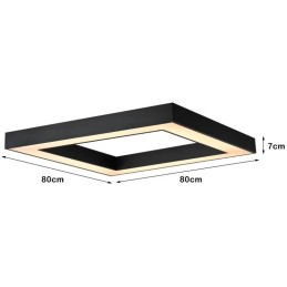 IMMAX NEO CANTO SLIM SMART stropní svítidlo 80 x 80cm 60W černé Zigbee 3.0, TUYA