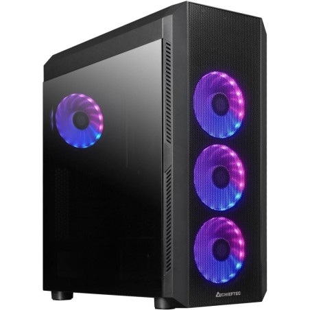 CHIEFTEC MidT Scorpion 4 GL-04B-OP / ATX / 2x USB3.0 / 1x USB2.0 / 4x120mm fan / ARGB/ průhledná bočnice / černá