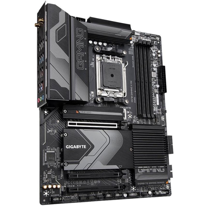 GIGABYTE X670 GAMING X AX / AMD X670 / AM5 / 4x DDR5 DIMM / 4x M.2 / HDMI / USB-C / WiFi / ATX