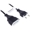 PremiumCord Kabel síťový prodlužovací dvojvidlice 230V 5m