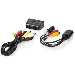 NEDIS video převodník/ USB 2.0/ 480p/ A/V kabel/ SCART/ 3x RCA zásuvka/ S-video zásuvka/ černý
