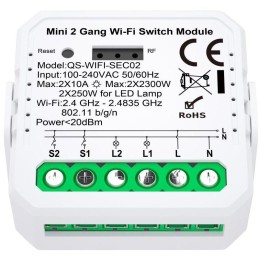 IMMAX NEO LITE SMART kontroler V7, 2-tlačítkový Wi-Fi, TUYA