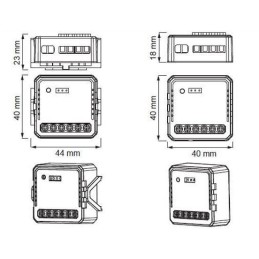 IMMAX NEO LITE SMART kontroler V7, 2-tlačítkový Wi-Fi, TUYA