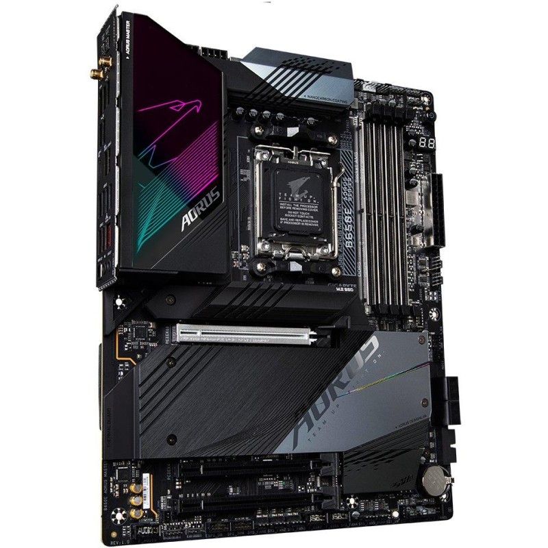 GIGABYTE B650E AORUS MASTER / AMD B650 / AM5 / 4x DDR5 / 4x M.2 / USB-C / HDMI / WiFi / ATX