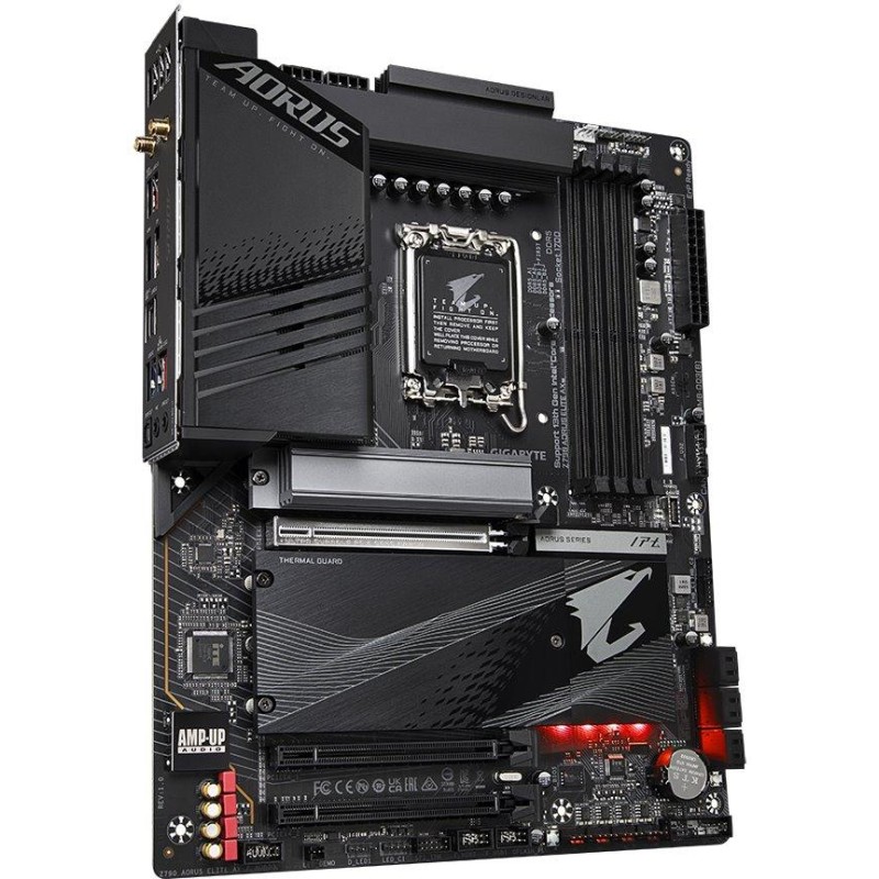 GIGABYTE Z790 AORUS ELITE AX / Intel Z790 / LGA1700 / 4x DDR5 / 4x M.2 / HDMI / DP / USB-C / WiFi / ATX