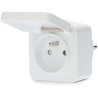 NEDIS WLAN-Smart-Steckdose / Außenbereich / 16 A / Französischer Typ E / IP44 / Stromzähler / Android / iOS / Nedis® SmartLife /