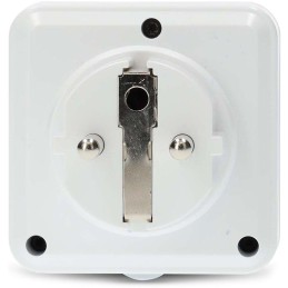 NEDIS Wi-Fi chytrá zásuvka/ venkovní/ 16A/ francouzský typ E/ IP44/ měřič výkonu/ Android/ iOS/ Nedis® SmartLife/ bílá