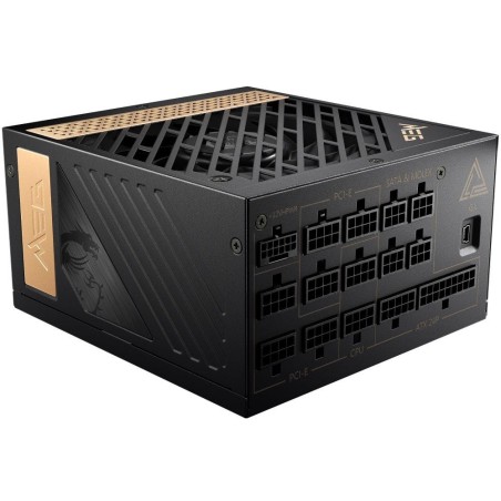 MSI zdroj MEG Ai1300P PCIE5/ 1300W/ ATX3.1/ akt. PFC/ 10 let záruka/ 120mm ventilátor/ modulární/ 80PLUS Platinum