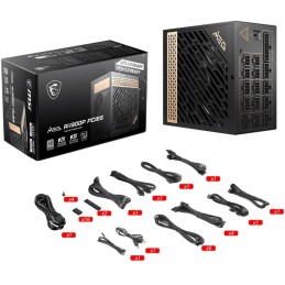 MSI zdroj MEG Ai1300P PCIE5/ 1300W/ ATX3.1/ akt. PFC/ 10 let záruka/ 120mm ventilátor/ modulární/ 80PLUS Platinum