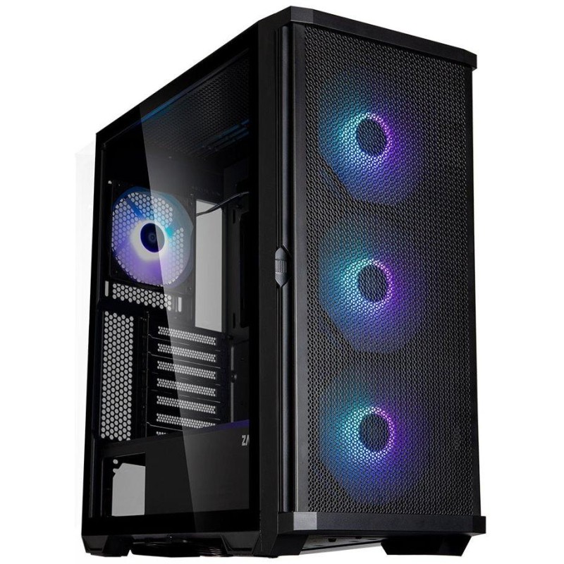 Zalman skříň Z10 Plus / ATX / 4x ARGB fan / 2xUSB 3.0 / USB-C / mesh panel / tvrzené sklo
