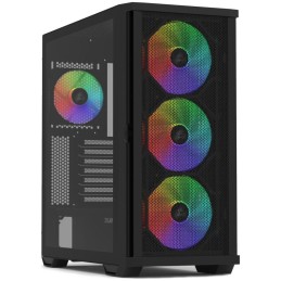 Zalman skříň Z10 Plus / ATX / 4x ARGB fan / 2xUSB 3.0 / USB-C / mesh panel / tvrzené sklo