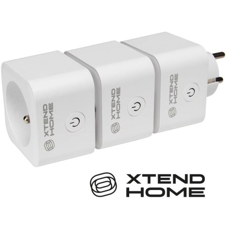Xtend Home set 3x chytrá interní zásuvka, měření příkonu, správné spínání fáze, Tuya
