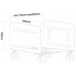 Neomounts  CPU-M100BLACK / CPU Holder (mobile / width: 12-21 cm) / Black