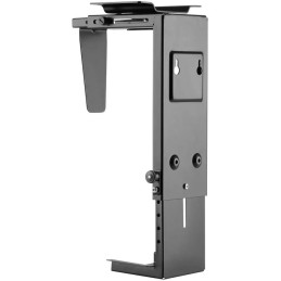 Neomounts Select NM-CPU100BLACK/Držák na PC/pod stůl/na stěnu/výška PC: 30-53 cm/šírka PC: 9-20 cm /otáčení 360°/černý