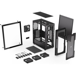 Endorfy skříň Regnum 400 Air / ATX / 4x120mm / 2xUSB / prosklená bočnice / černá