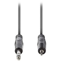 NEDIS stereo audio kabel/ 6,35 mm zástrčka - 3,5 mm zástrčka/ šedý/ 3m