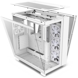 NZXT skříň H9 Elite dvoukomorová ATX / 3xRGB 120 mm / 1x 120mm fan / prosklená / RGB&fan controler / bílá