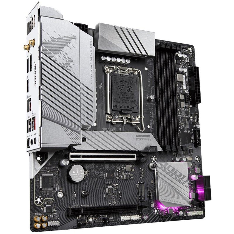 GIGABYTE B760M AORUS ELITE AX / Intel B760 / LGA1700 / 4x DDR5  / 2x M.2 / DP / HDMI / USB-C / WiFi / mATX