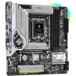 ASRock B760M STEEL LEGEND WIFI / Intel B760 / LGA1700 / 4x DDR5 / 3x M.2 / HDMI / DP / USB-C / WiFi / mATX