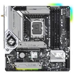 ASRock B760M STEEL LEGEND WIFI / Intel B760 / LGA1700 / 4x DDR5 / 3x M.2 / HDMI / DP / USB-C / WiFi / mATX