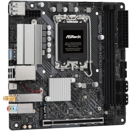 ASRock B760M-ITX/D4 WIFI / Intel B760 / LGA1700 / 2x DDR4 / 1x M.2 / HDMI / DP / USB-C / WiFi / Mini-ITX