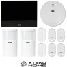 Xtend Home alarmový set, jednotka 7", 2x pohyb čidlo, 2x dveřní čidlo, 4x dálkové ovládání, 1x kouř čidlo, Tuya