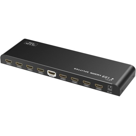 PremiumCord HDMI 2.0 splitter 1-8 porty, 4K x 2K/60Hz, FULL HD, 3D, černý