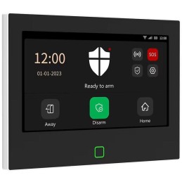 Xtend Home alarmový set, jednotka 7", 2x pohyb čidlo, 2x dveřní čidlo, 4x dálkové ovládání, 1x kouř čidlo, Tuya