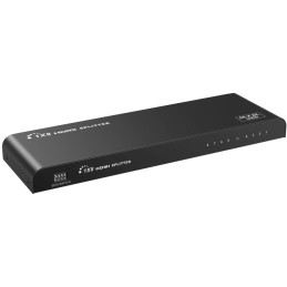 PremiumCord HDMI 2.0 splitter 1-8 porty, 4K x 2K/60Hz, FULL HD, 3D, černý