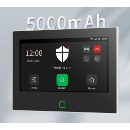 Xtend Home alarmový set, jednotka 7", 2x pohyb čidlo, 2x dveřní čidlo, 4x dálkové ovládání, 1x kouř čidlo, Tuya