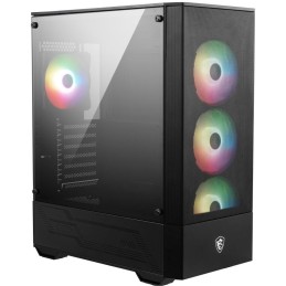 MSI skříň MAG FORGE 112R/ bez zdroje/ levé temperované sklo/ 4x 120 mm A-RGB fan/ 2x USB3.0/ černá