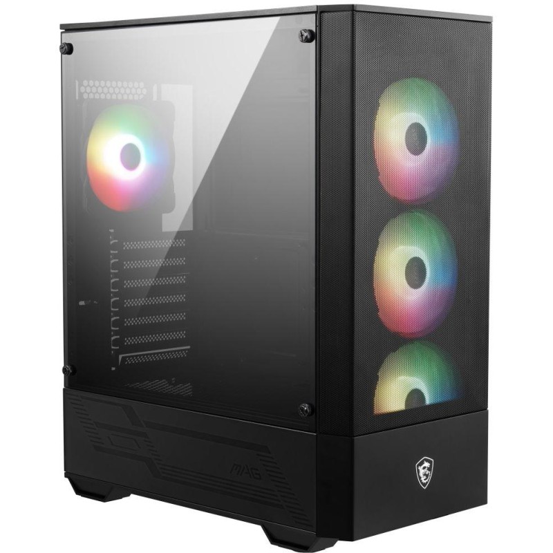 MSI skříň MAG FORGE 112R/ bez zdroje/ levé temperované sklo/ 4x 120 mm A-RGB fan/ 2x USB3.0/ černá