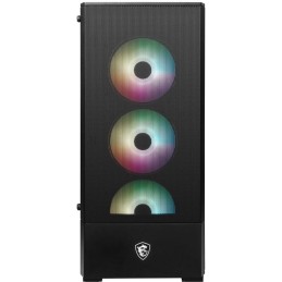 MSI skříň MAG FORGE 112R/ bez zdroje/ levé temperované sklo/ 4x 120 mm A-RGB fan/ 2x USB3.0/ černá
