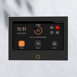 Xtend Home alarmový set, jednotka 7", 2x pohyb čidlo, 2x dveřní čidlo, 4x dálkové ovládání, 1x kouř čidlo, Tuya