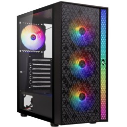BitFenix skříň Light / ATX / 4x120mm RGB fan / 2xUSB 3.0 / USB 2.0 / tvrzené sklo / černá