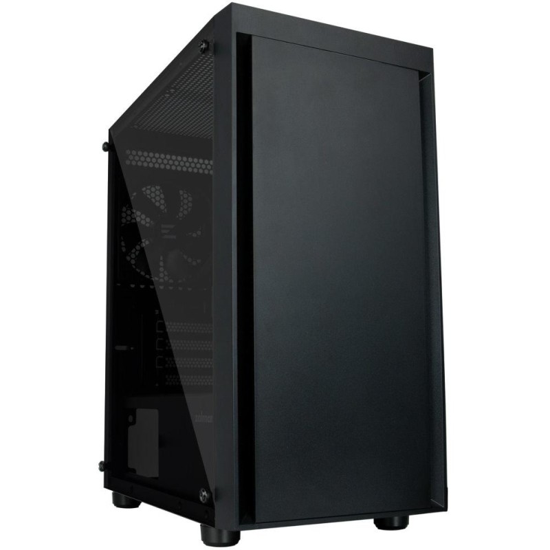 Zalman skříň T3 PLUS / mATX / 2 x 120 mm fan / 2xUSB 2.0 / USB 3.0 / tvrzené sklo / černá