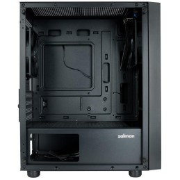 Zalman skříň T3 PLUS / mATX / 2 x 120 mm fan / 2xUSB 2.0 / USB 3.0 / tvrzené sklo / černá