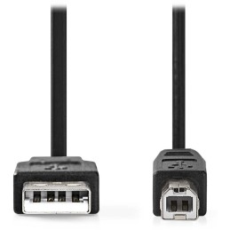 NEDIS kabel USB 2.0/ zástrčka USB-A - zástrčka USB-B/ k tiskárně apod./ černý/ bulk/ 3m