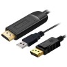 Kabel PremiumCord HDMI 2.0 do DisplayPort 1.2 do rozdzielczości 4K@60Hz, 2 m