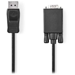 NEDIS kabel DisplayPort - VGA/ zástrčka DisplayPort - zástrčka VGA/ černý/ bulk/ 2m