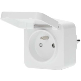 NEDIS chytrá zásuvka/ venkovní/ 16A/ Zigbee 3.0/ francouzský typ E/ IP44/ měřič výkonu/ Android/ iOS/ Nedis® SmartLife