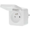 NEDIS smart socket/ outdoor/ 16A/ Zigbee 3.0/ French type E/ IP44/ power meter/ Android/ iOS/ Nedis® SmartLife