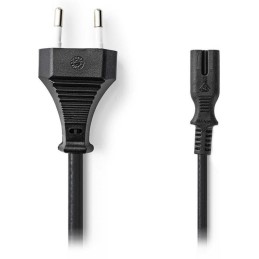 NEDIS napájecí kabel 230V pro adaptéry/ přípojný/ Euro zástrčka/ konektor IEC-320-C7/ dvoulinka/ černý/ bulk/ 3m