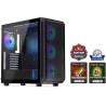 Endorfy Arx 700 ARGB case / ATX / 4x 140 ARGB fan (up to 8 fans) / 2x USB / USB-C / mesh back / tempered glass / black