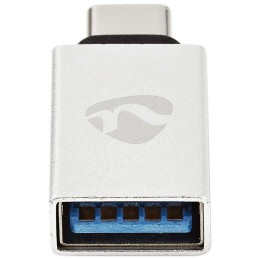 NEDIS PROFIGOLD USB-C/USB 3.2 Gen 1 adaptér/ USB-C zástrčka - USB-A zásuvka/ hliník/ stříbrný/ BOX