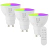 IMMAX NEO LITE SMART sada 3x žiarovka LED GU10 6W RGB+CCT, stmievateľná, Beacon, DO, Wi-Fi, TUYA